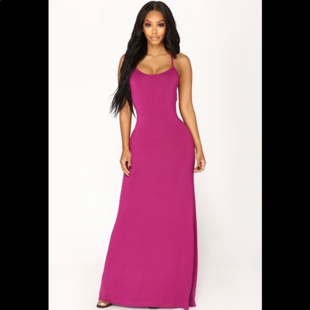 NEW WITH TAGS Magenta Maxi Dress